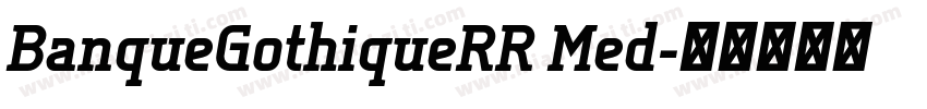 BanqueGothiqueRR Med字体转换